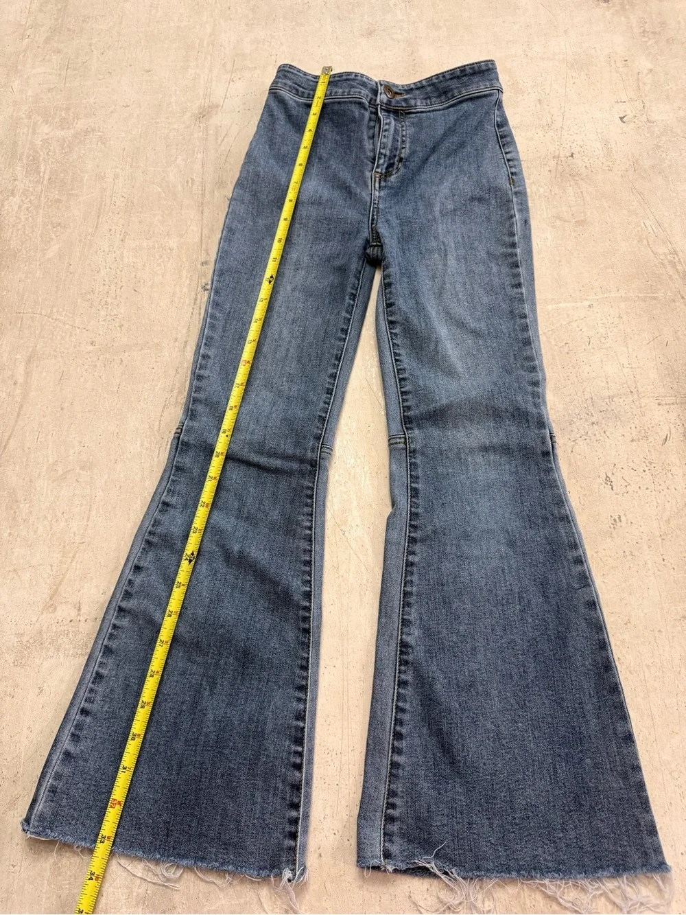 Chelsea & Violet Girls Flare Jeans Blue Denim Size M (10/12)
